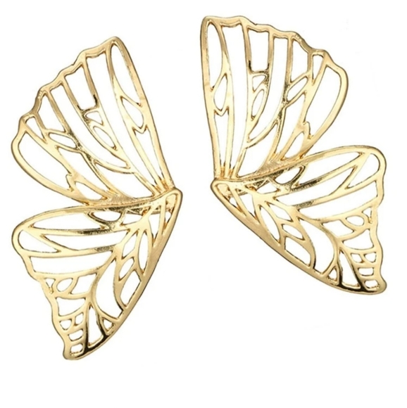 *Lady* Butterfly Wing Earrings - Picture 3 of 3